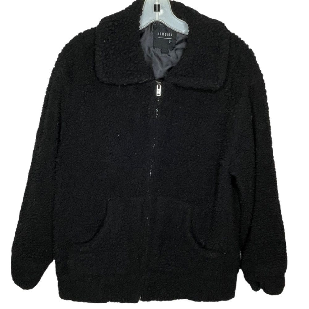 Cotton On Sherpa Jacket Black